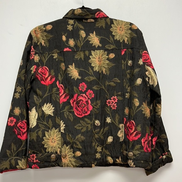 Chico’s Vintage Floral Jacket - Picture 2 of 4